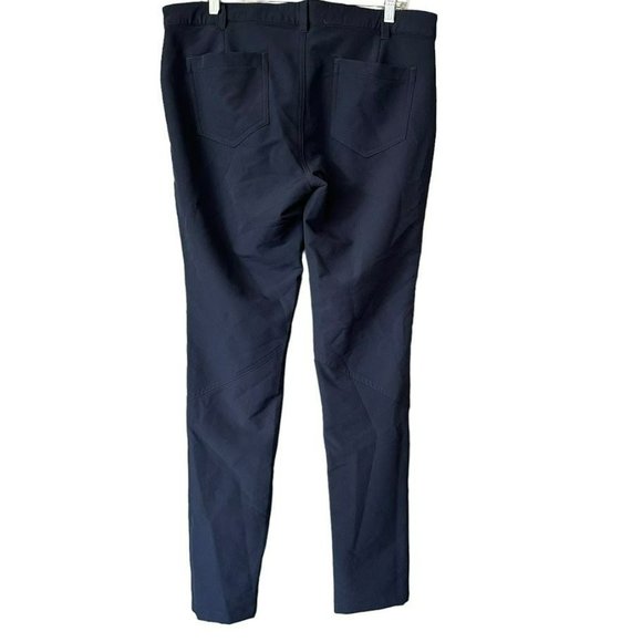 Zyia Active Navy Blue Office Chino Stretch Performance Golf Dress Pants Mens L - Picture 2 of 4